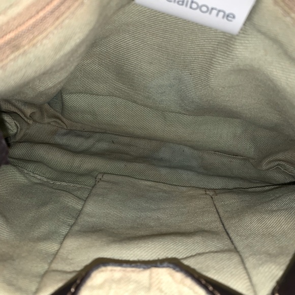 Brown and green Liz Claiborne purse - Picture 10 of 11